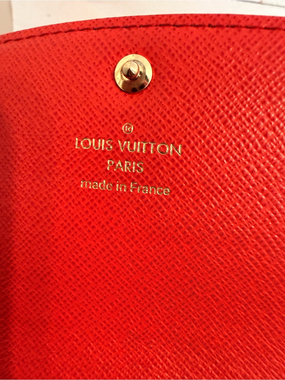 Louis Vuitton Brown Monogram Continental Wallet with Red Flower Accent - Picture 8 of 11